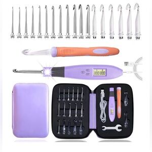Digital Crochet Hook Set with Case